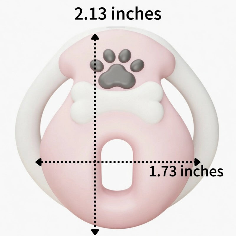 Cute Pink Paw Bone Chastity Cage for Men | Kawaii Pet Play Lock Device