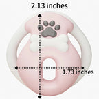 Cute Pink Paw Bone Chastity Cage for Men | Kawaii Pet Play Lock Device