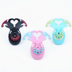 Succubus Heart Chastity Cage – ABS Male Chastity Device with Plate | Short & Long Cage | 3 Ring Sizes | Optional Three-Way Belt