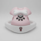 Cute Pink Paw Bone Chastity Cage for Men | Kawaii Pet Play Lock Device