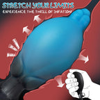 Inflatable Silicone Prostate Massager with Pump