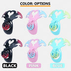 Succubus Heart Chastity Cage – ABS Male Chastity Device with Plate | Short & Long Cage | 3 Ring Sizes | Optional Three-Way Belt