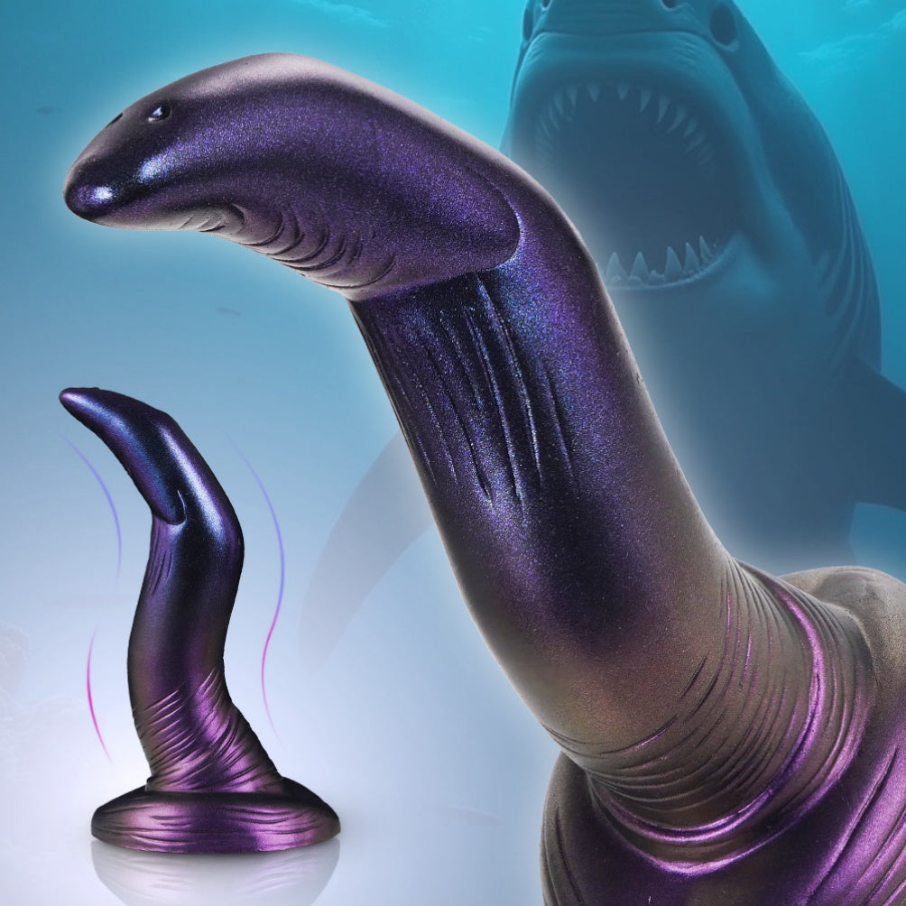Domlust Deep Void Serpent – Curved Alien Fantasy Dildo | Premium Platinum Silicone | G-Spot & Prostate | Suction Cup