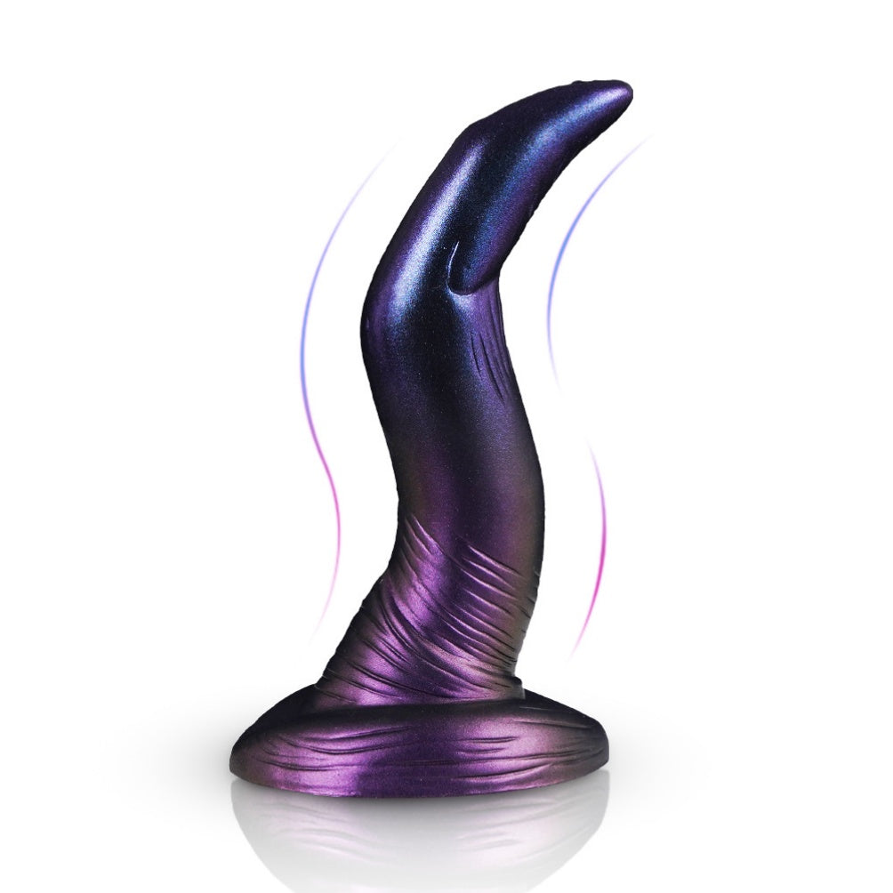 Domlust Deep Void Serpent – Curved Alien Fantasy Dildo | Premium Platinum Silicone | G-Spot & Prostate | Suction Cup