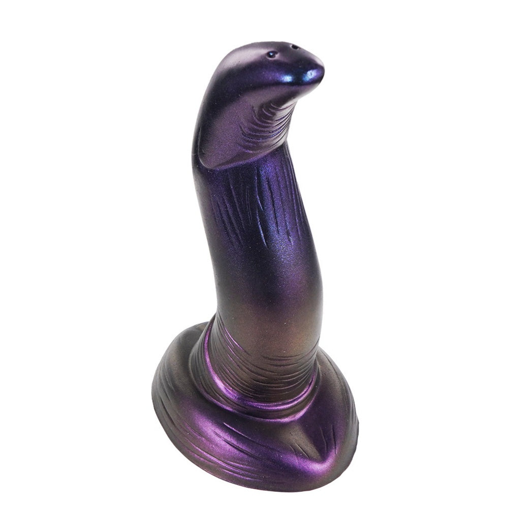 Domlust Deep Void Serpent – Curved Alien Fantasy Dildo | Premium Platinum Silicone | G-Spot & Prostate | Suction Cup