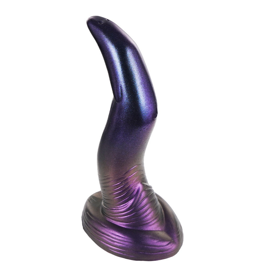 Domlust Deep Void Serpent – Curved Alien Fantasy Dildo | Premium Platinum Silicone | G-Spot & Prostate | Suction Cup