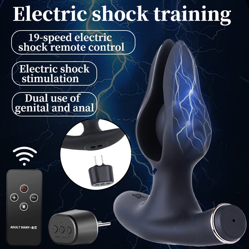 Inflatable Anal Plug with Electric Shock & Remote Control - Tarisss Sex Toy Store