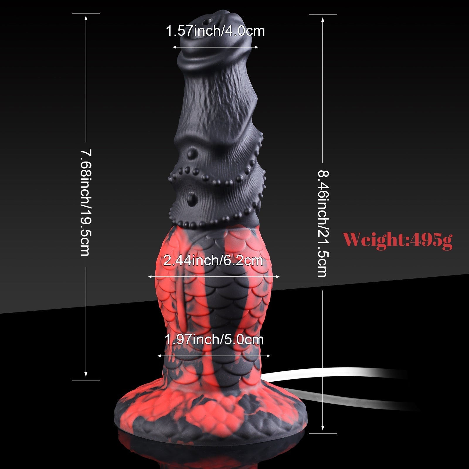 Inflatable Dragon Dildo with Suction Cup & Squirting Function - Tarisss Sex Toy Store