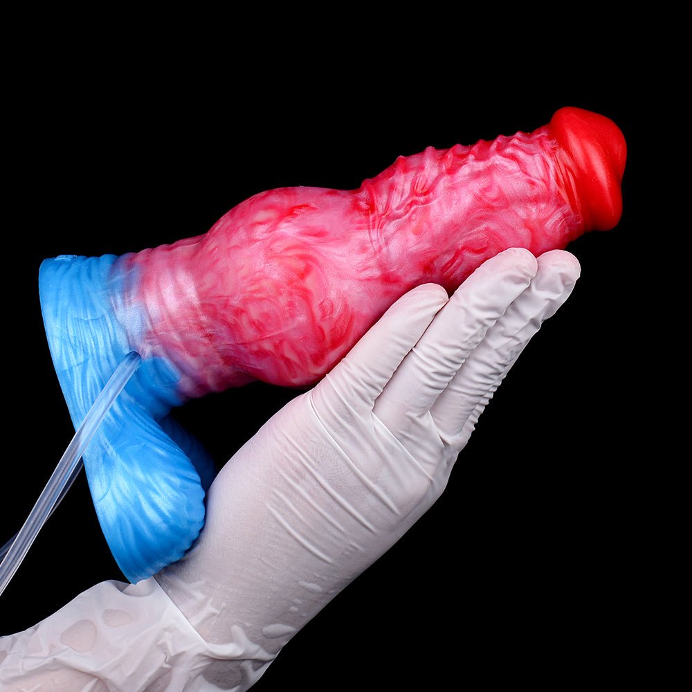 Inflatable Fantasy Dildo with Hand Pump & Bulb Syringe - Tarisss Sex Toy Store