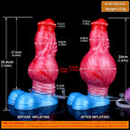 Inflatable Fantasy Dildo with Hand Pump & Bulb Syringe - Tarisss Sex Toy Store