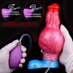 Inflatable Fantasy Dildo with Hand Pump & Bulb Syringe - Tarisss Sex Toy Store