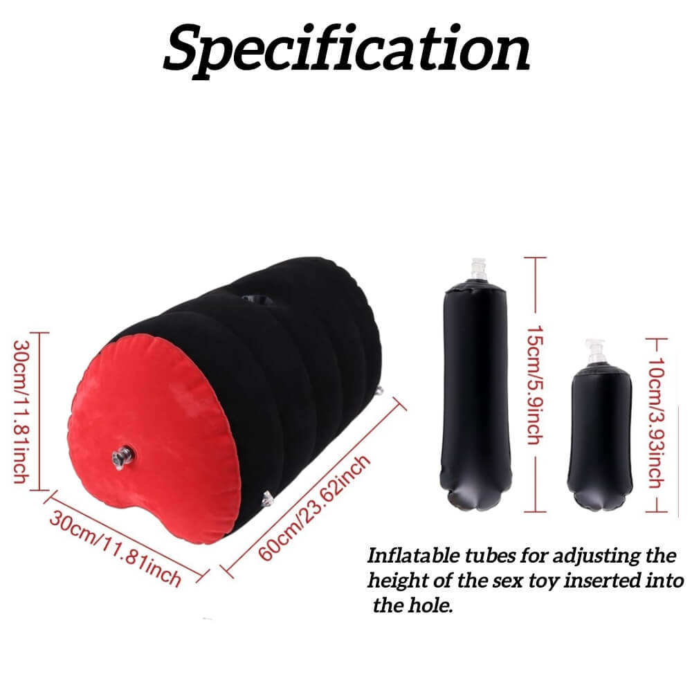 Inflatable Heart - shaped Sex Pillow - Tarisss Sex Toy Store