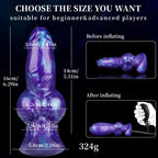 Inflatable Liquid Silicone Fantasy Plug with Wearable Hollow Design - Tarisss Sex Toy Store