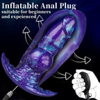 Inflatable Liquid Silicone Fantasy Plug with Wearable Hollow Design - Tarisss Sex Toy Store