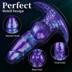 Inflatable Liquid Silicone Fantasy Plug with Wearable Hollow Design - Tarisss Sex Toy Store