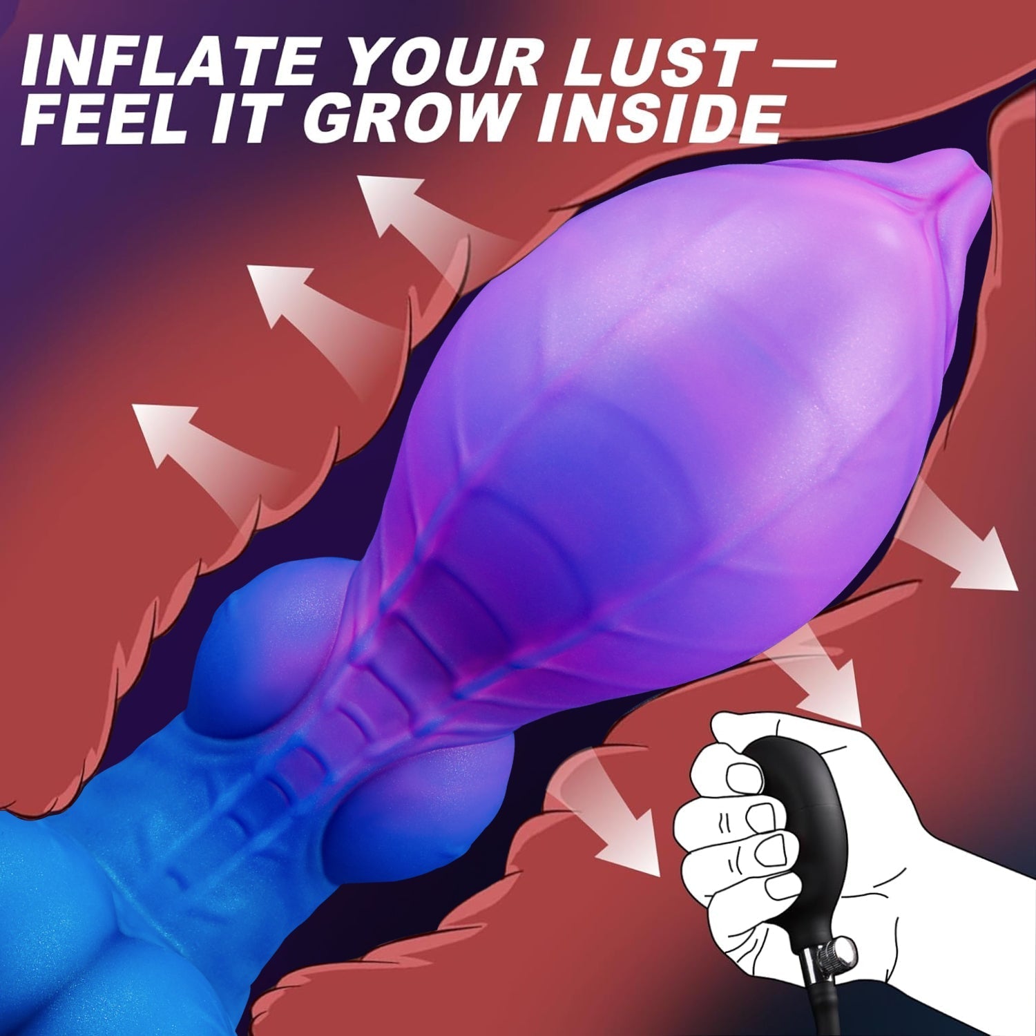 Inflatable Pterodactyl Dragon Butt Plug with Suction Cup - Tarisss Sex Toy Store