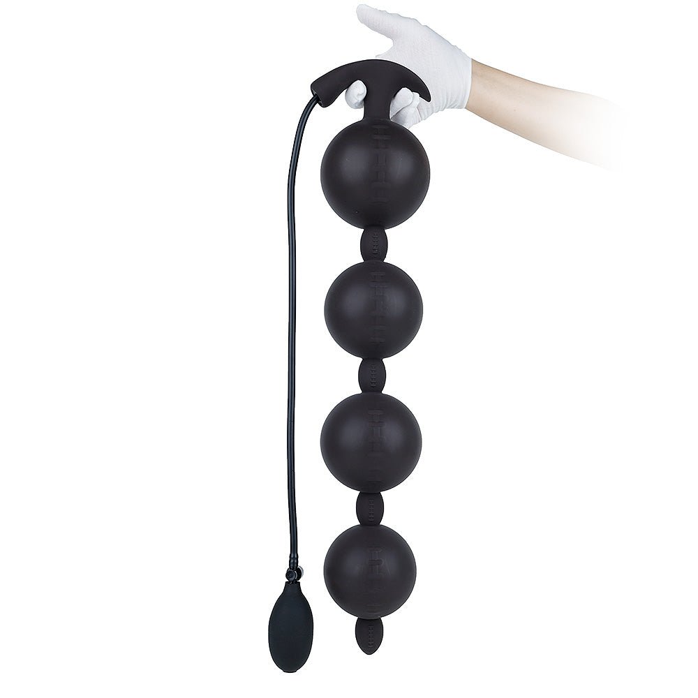 Inflatable Silicone Anal Plug with Bulb Pump - Tarisss Sex Toy Store