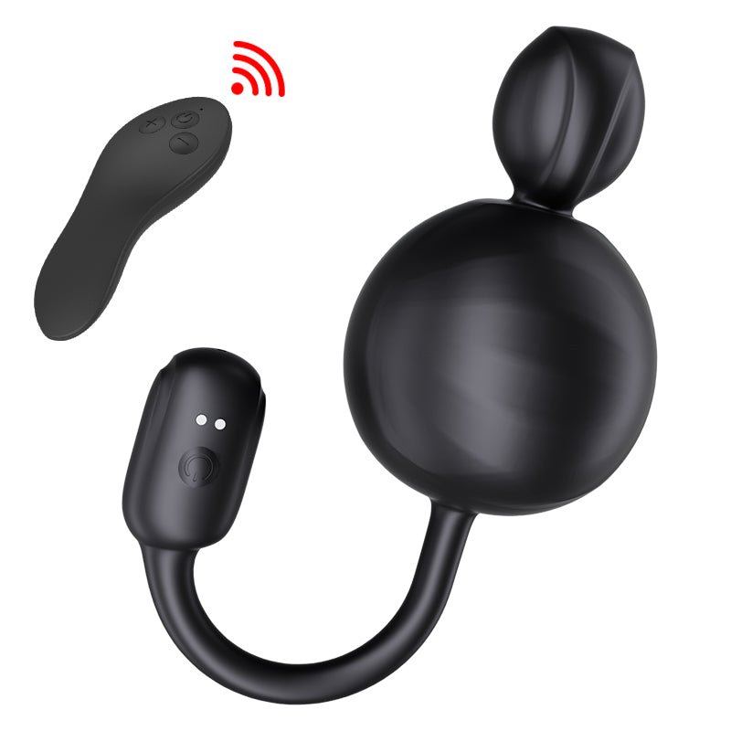 Inflatable Silicone Anal Plug with Expandable Dual Beads, Remote Control Large Butt Plug Prostate Massager with Flexible Stem, Training Dilator Toy - Tarisss Sex Toy Store