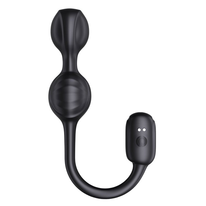 Inflatable Silicone Anal Plug with Expandable Dual Beads, Remote Control Large Butt Plug Prostate Massager with Flexible Stem, Training Dilator Toy - Tarisss Sex Toy Store