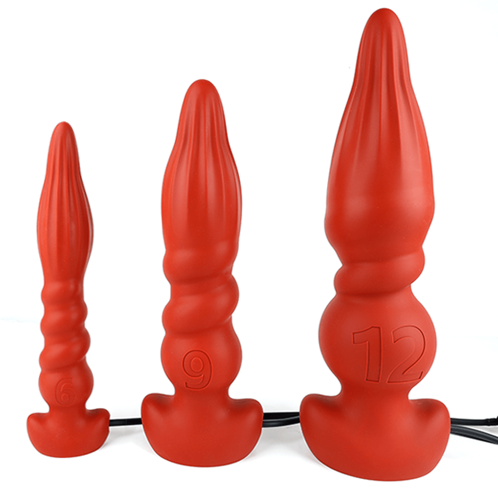 Inflatable Silicone Dildo – 3 Sizes (S/M/L), Expandable Up to 120mm Width, Ultra Long Design, Soft Flexible Material - Tarisss Sex Toy Store