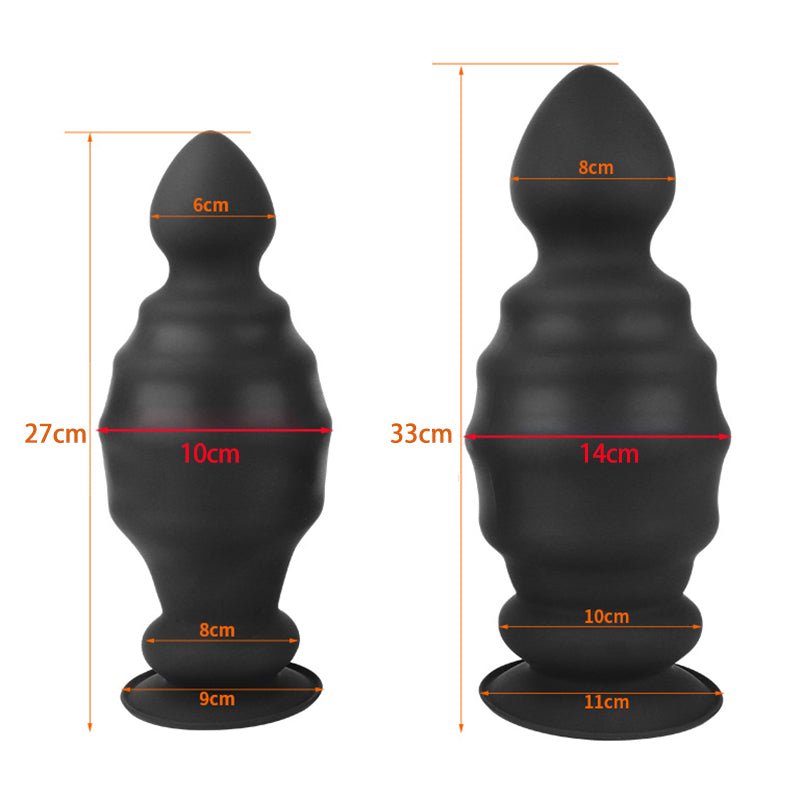 Inflatable Silicone Dildo with Textured Shaft & Strong Suction Base - Tarisss Sex Toy Store