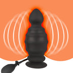 Inflatable Silicone Dildo with Textured Shaft & Strong Suction Base - Tarisss Sex Toy Store