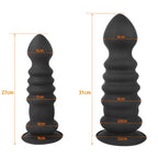 Inflatable Silicone Dildo with Textured Shaft & Strong Suction Base - Tarisss Sex Toy Store