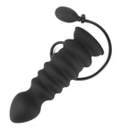 Inflatable Silicone Dildo with Textured Shaft & Strong Suction Base - Tarisss Sex Toy Store