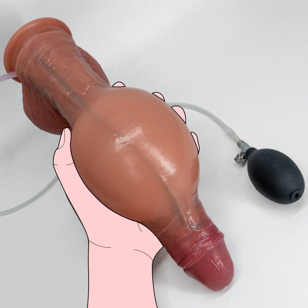 Inflatable Silicone Wellness Massager with Air Pump - Tarisss Sex Toy Store
