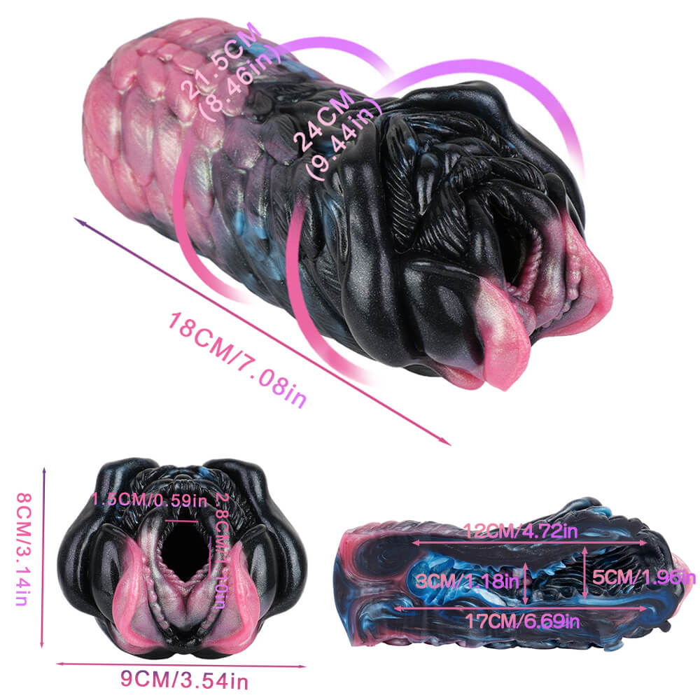 Ink Dance Silicone Fantasy Monster Male Manual Masturbator - Tarisss Sex Toy Store