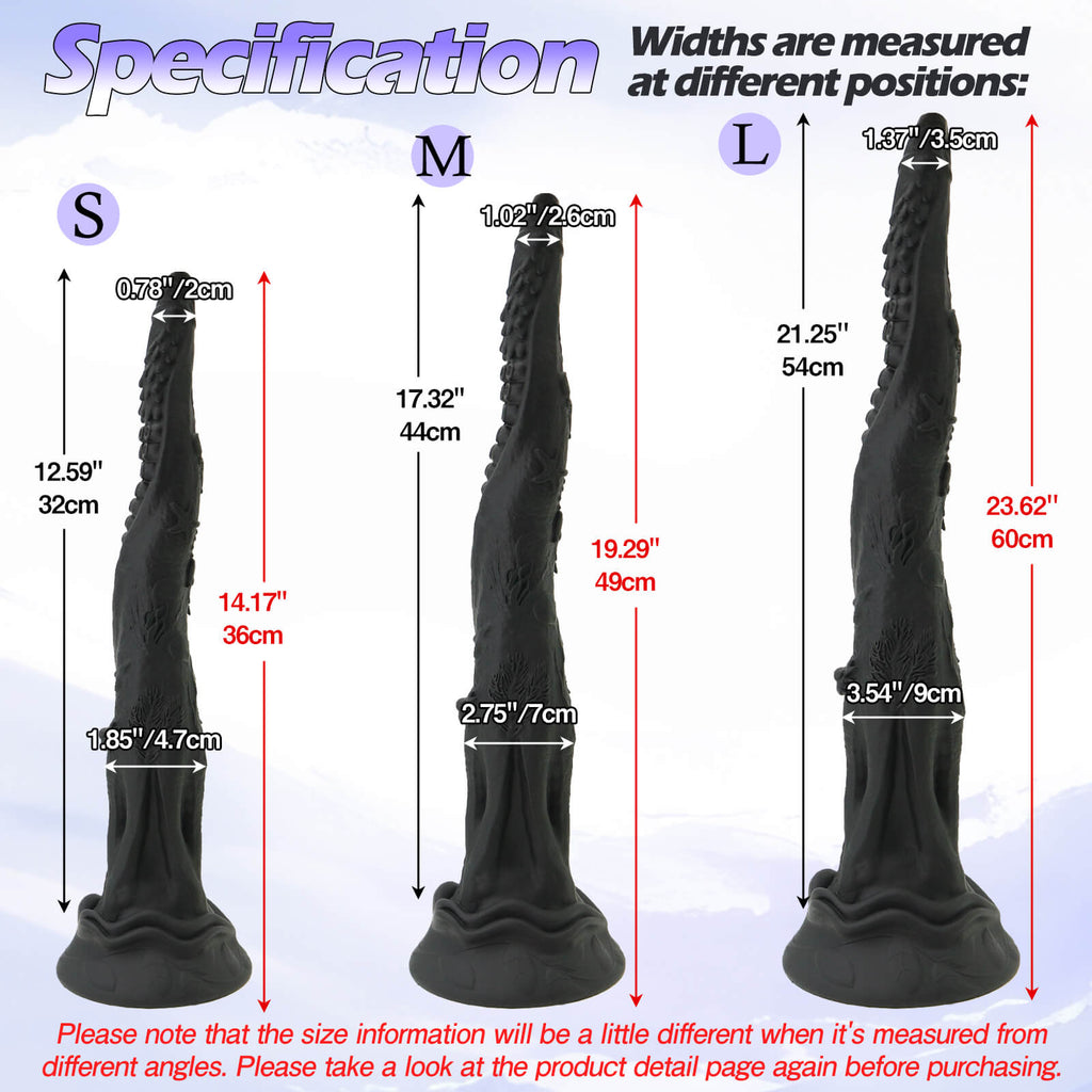 Inkthorn 23 Inch Extra Long Fantasy Tentacle Dildo - Tarisss Sex Toy Store