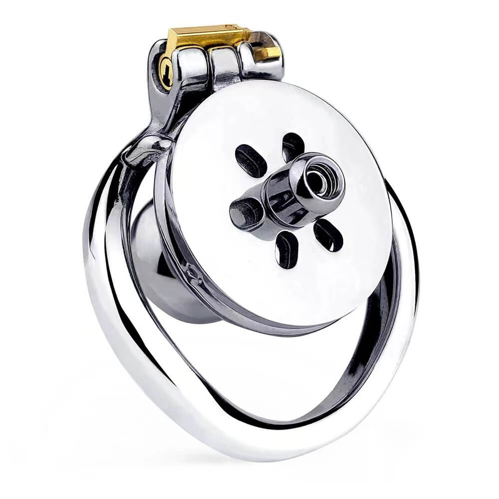 Inverted Chastity Cage With Detachable Dildo – Adjustable Penis Lock