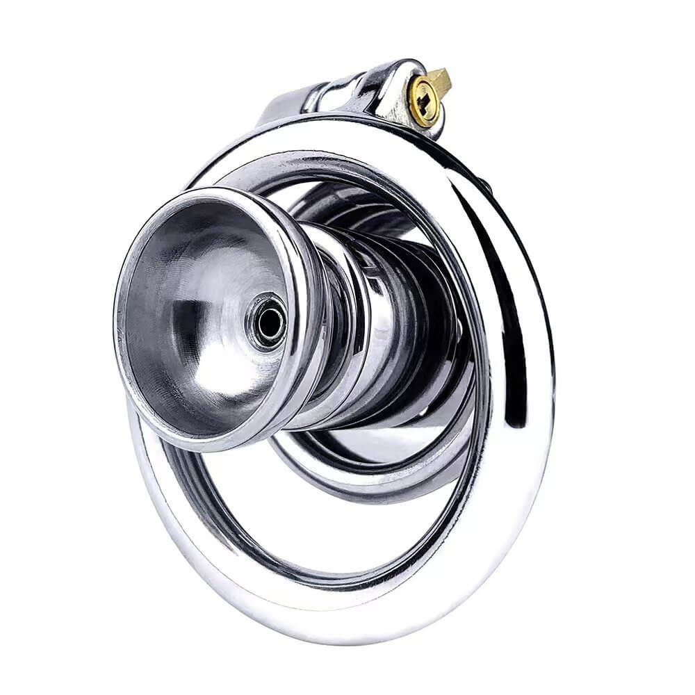 Inverted Chastity Cage With Detachable Dildo – Adjustable Penis Lock