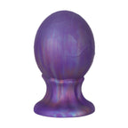 Iridescent Textured Silicone Anal Plug with Wide Base - Tarisss Sex Toy Store