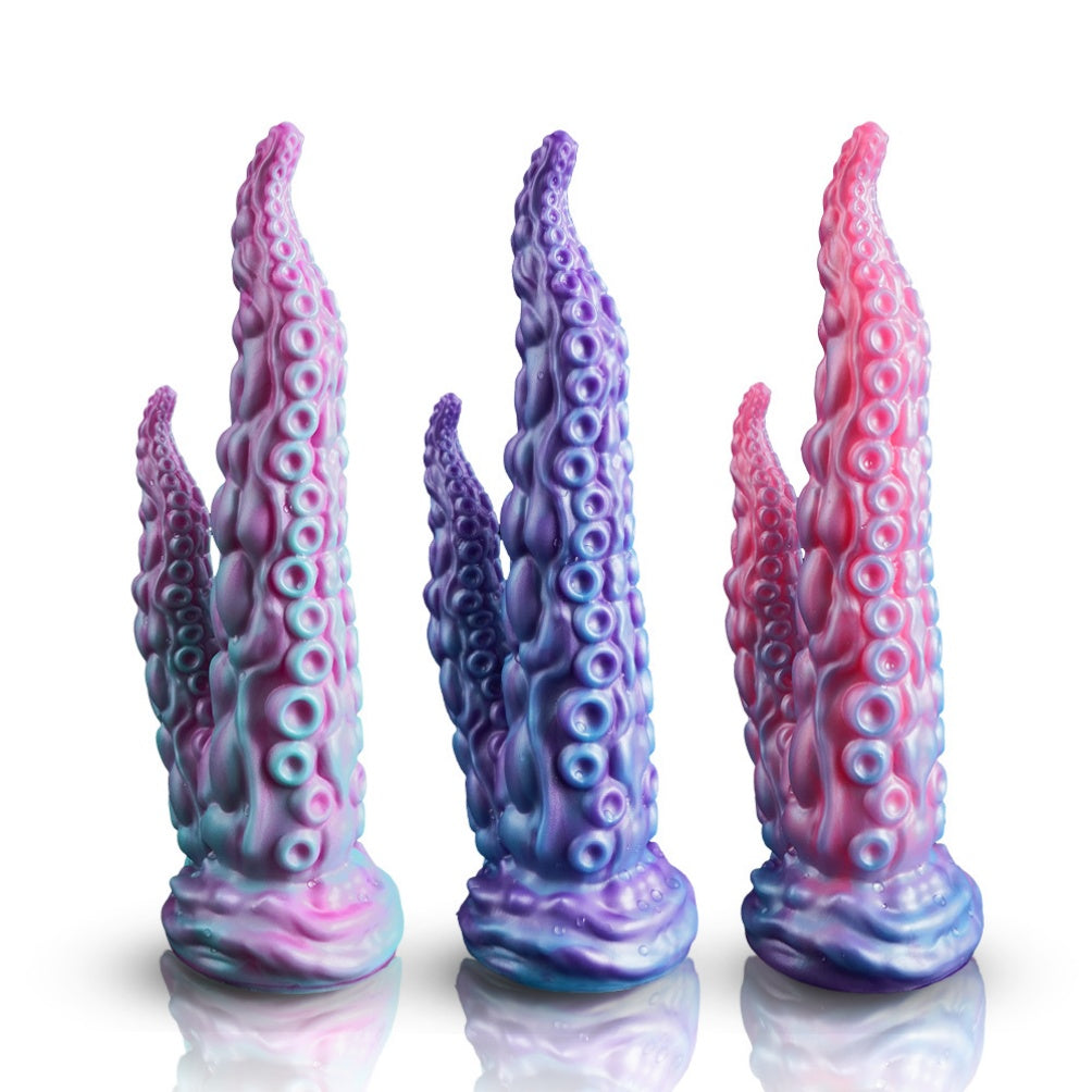 Tentacle Double-Ended Dildo – Platinum Silicone Octopus Fantasy Toy for Dual Penetration | Domlust