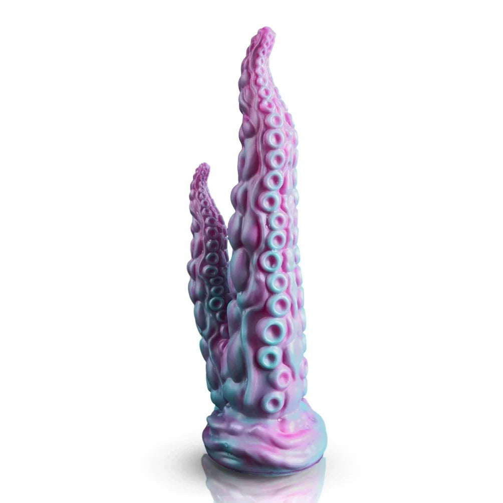 Tentacle Double-Ended Dildo – Platinum Silicone Octopus Fantasy Toy for Dual Penetration | Domlust
