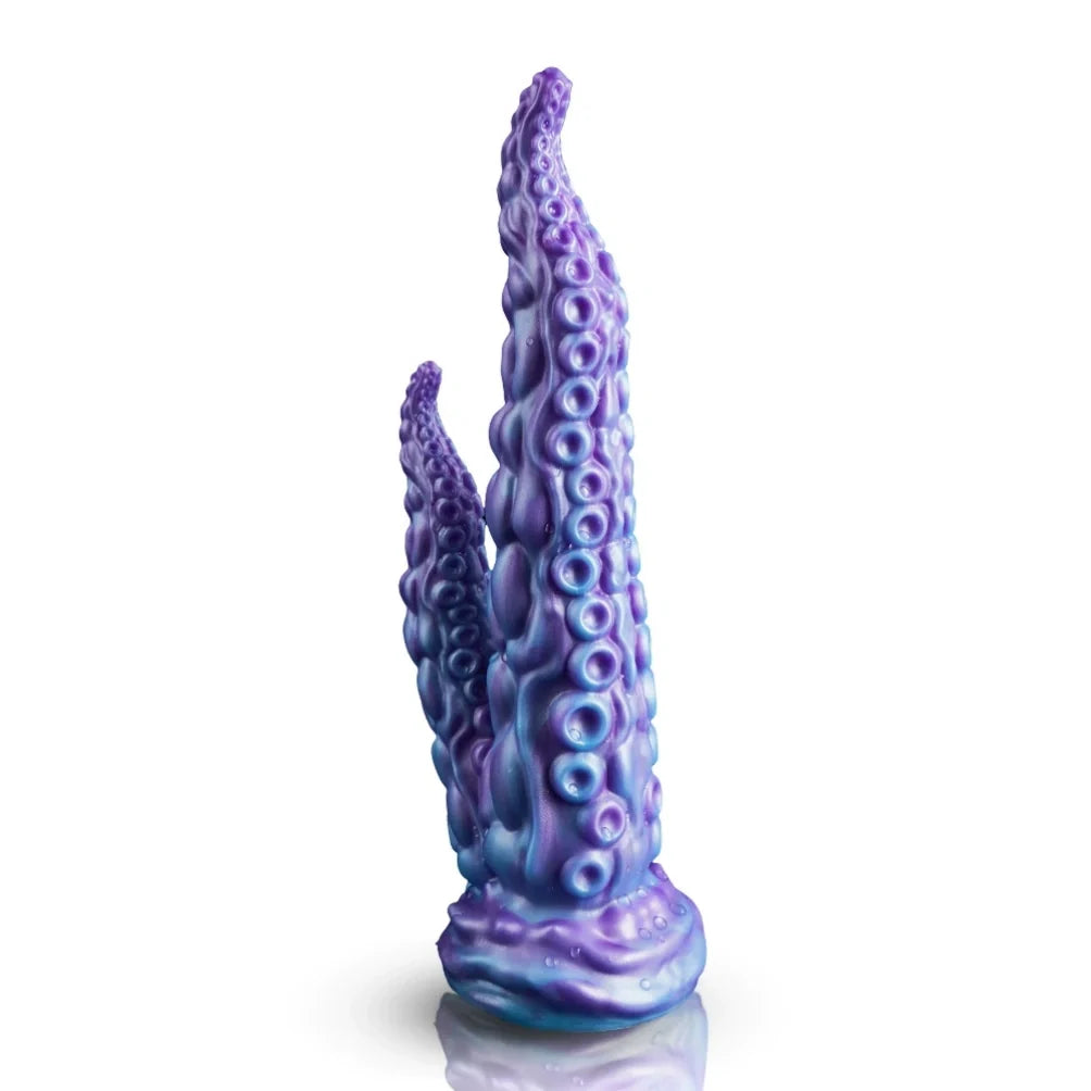Tentacle Double-Ended Dildo – Platinum Silicone Octopus Fantasy Toy for Dual Penetration | Domlust