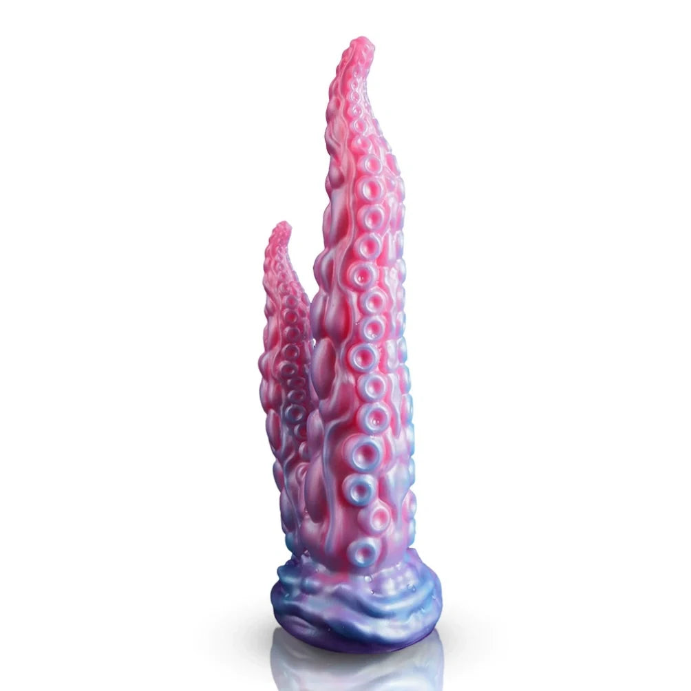 Tentacle Double-Ended Dildo – Platinum Silicone Octopus Fantasy Toy for Dual Penetration | Domlust