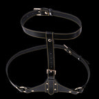 Bettie Bondage Chest Nipple Clamps Set – Leather Strap-On BDSM Kinky Sex Toy for Women