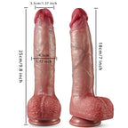 9 Inch Thrusting Vibrating Dildo | Liquid Skin Silicone Remote Control – Domlust