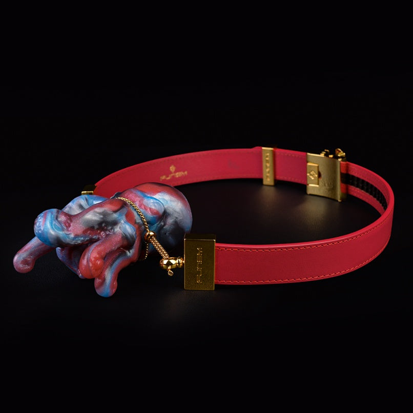 Strap-On Fantasy Octopus Mouth Gag – Iridescent Silicone Ballgag Bondage Restraint Set