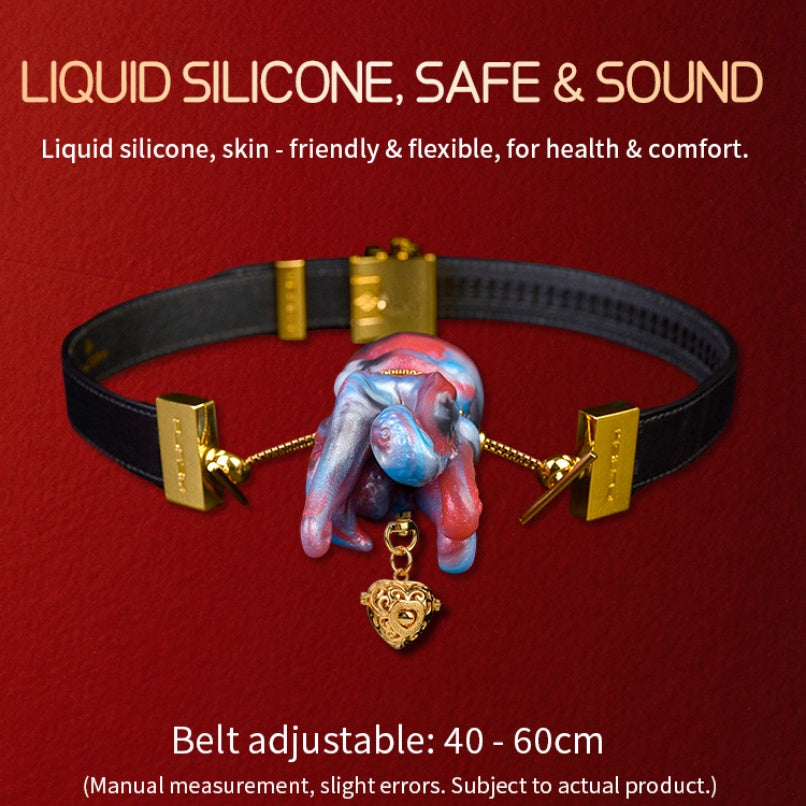 Strap-On Fantasy Octopus Mouth Gag – Iridescent Silicone Ballgag Bondage Restraint Set