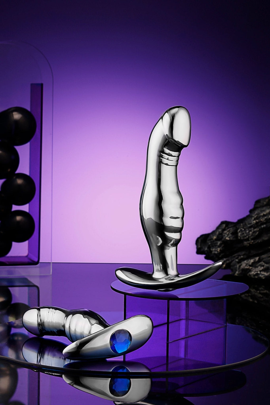 Jewel - Base Metal Plug Collection (3 Sizes) - Color Send At Random - Tarisss Sex Toy Store