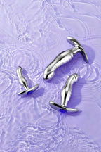 Jewel - Base Metal Plug Collection (3 Sizes) - Color Send At Random - Tarisss Sex Toy Store