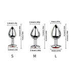 Jeweled Metal Butt Plug Set