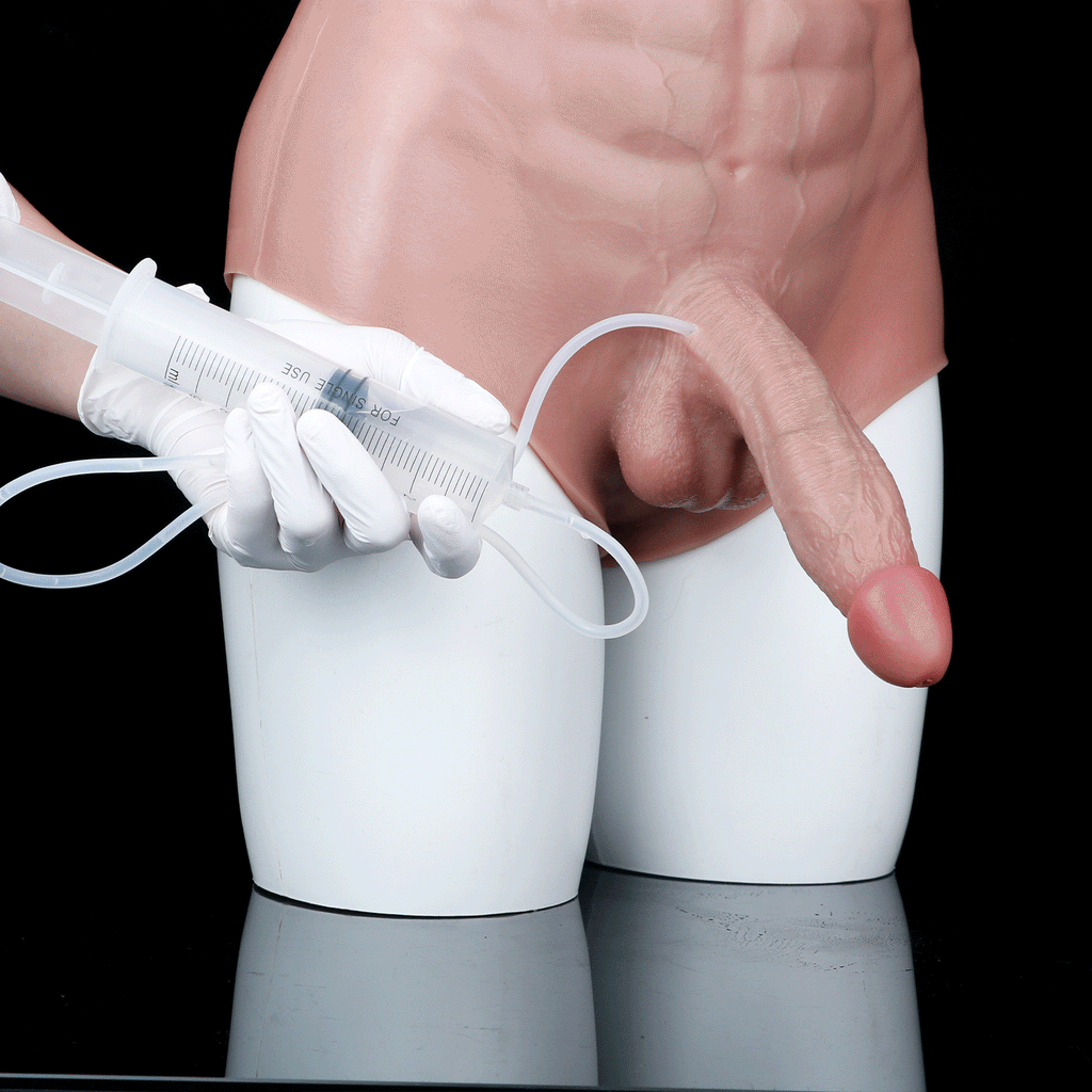Realistic Squirting Silicone Penis Sleeve Panty – Wearable Cock Sleeve for Size & Confidence