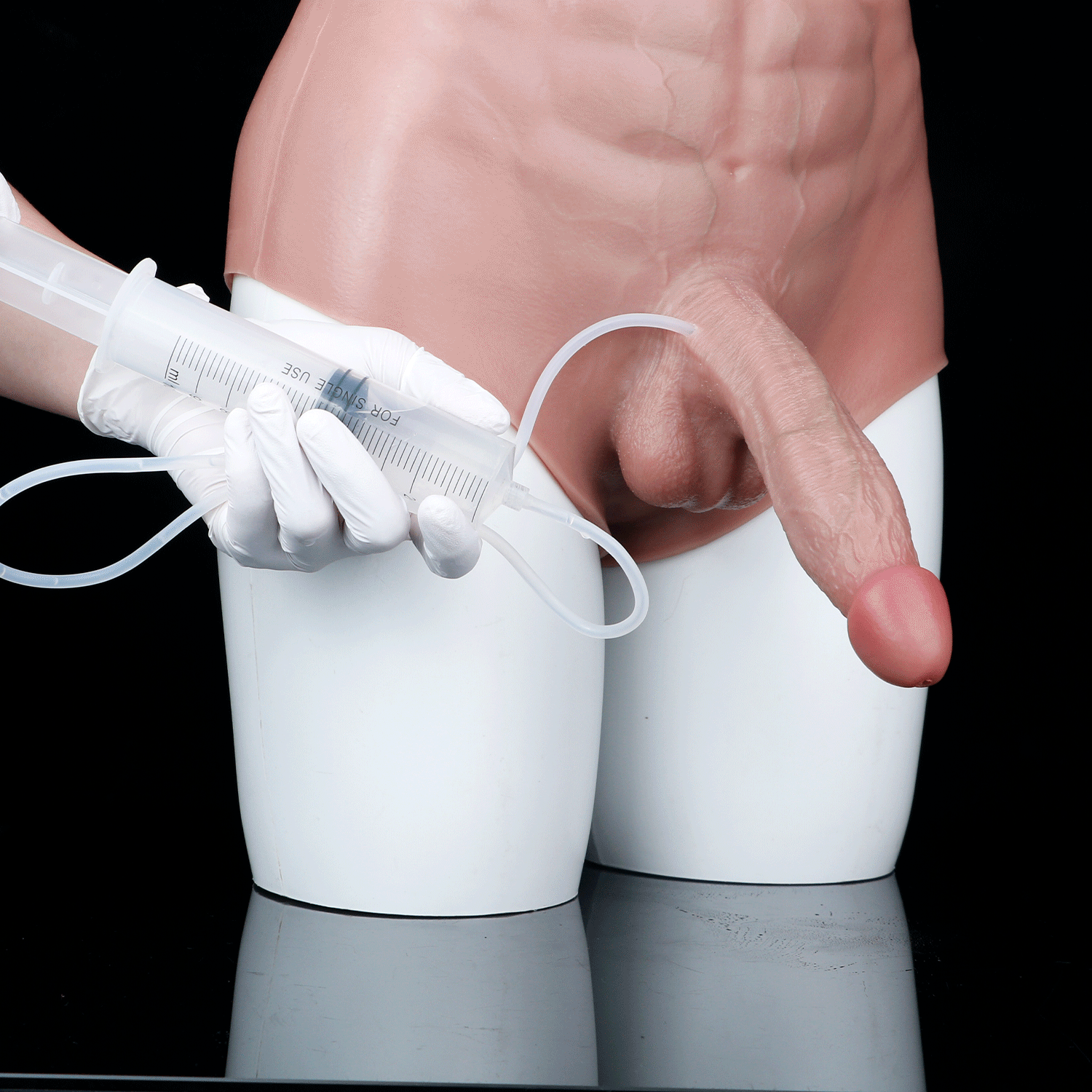 Realistic Squirting Silicone Penis Sleeve Panty – Wearable Cock Sleeve for Size & Confidence