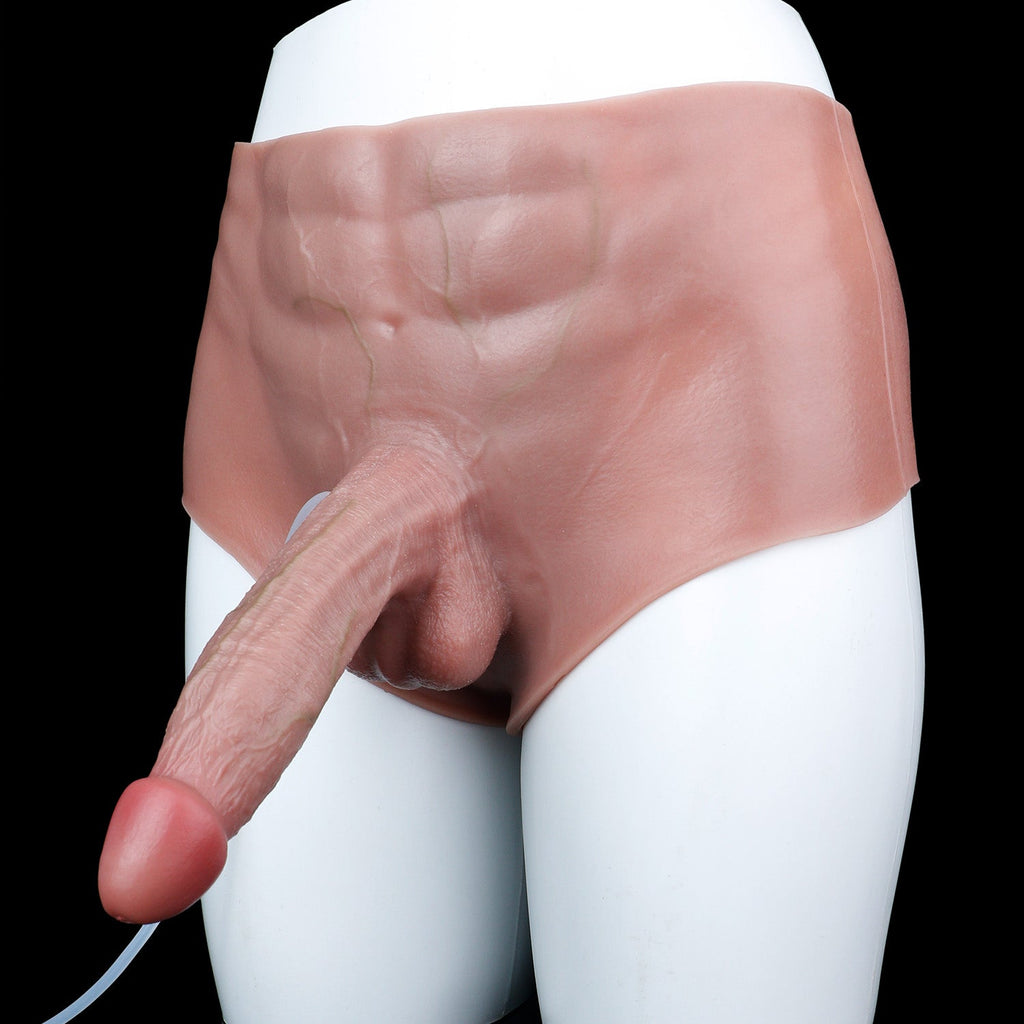 Realistic Squirting Silicone Penis Sleeve Panty – Wearable Cock Sleeve for Size & Confidence