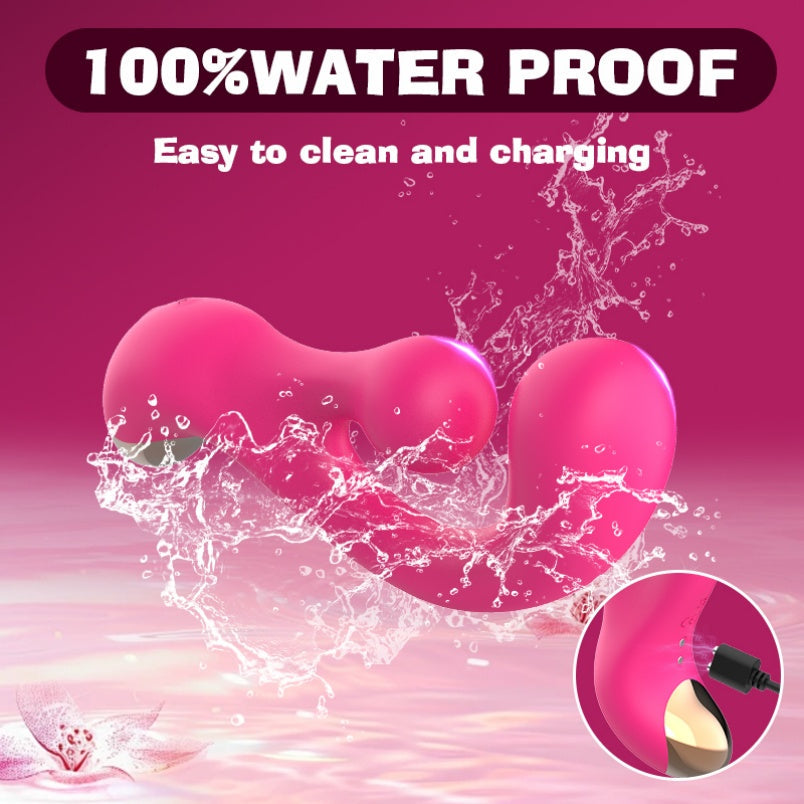 Pink Silicone Vibrating Magic Wand – G-Spot and Clitoral Stimulation Sex Toys for Women