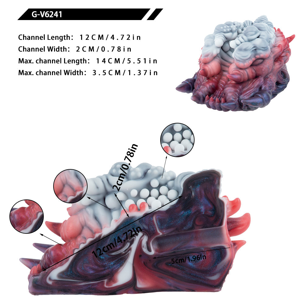 Alien Fantasy Vibrating Grinder Sex Toy | Open-Channel Pussy Grinder for Penis Desensitization